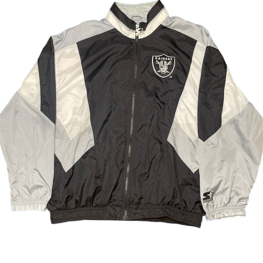 VINTAGE 90’s STARTER NFL Oakland Raiders Jacket Size XL Great Condition